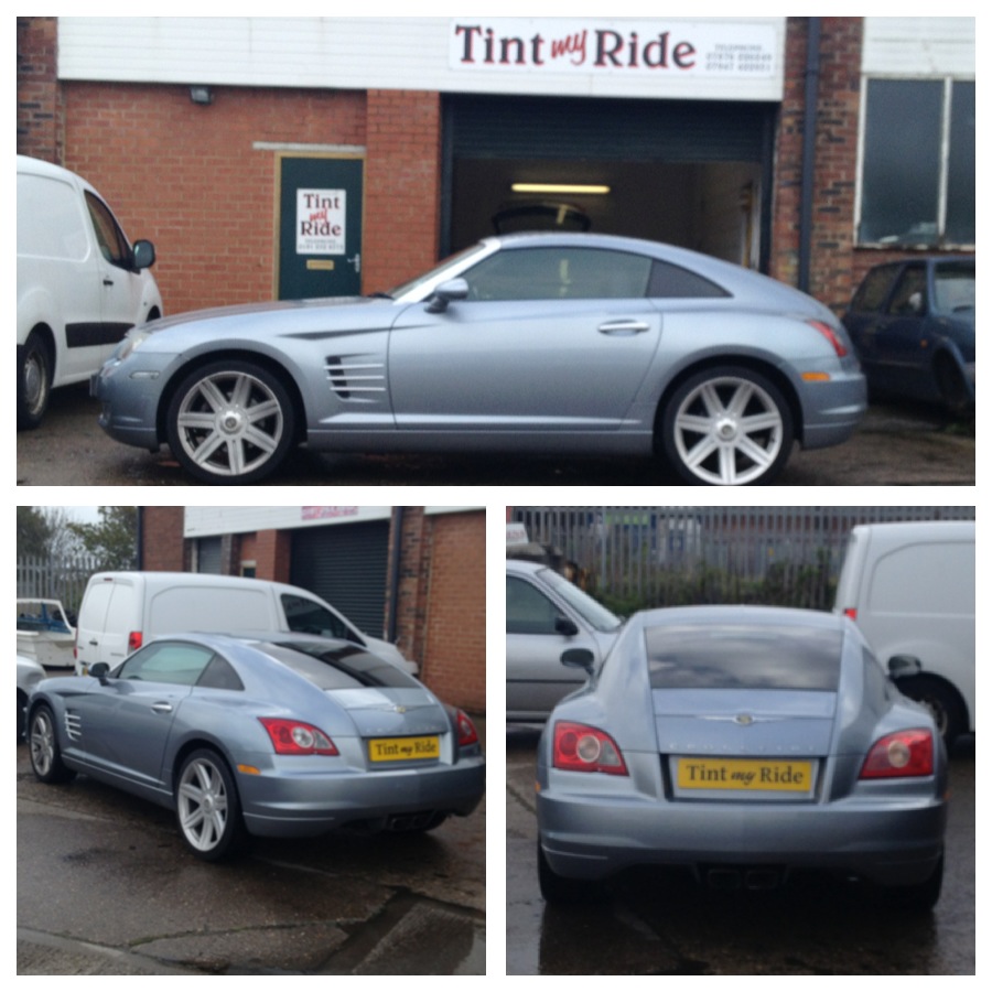 Chrysler Crossfire with dark rear tint