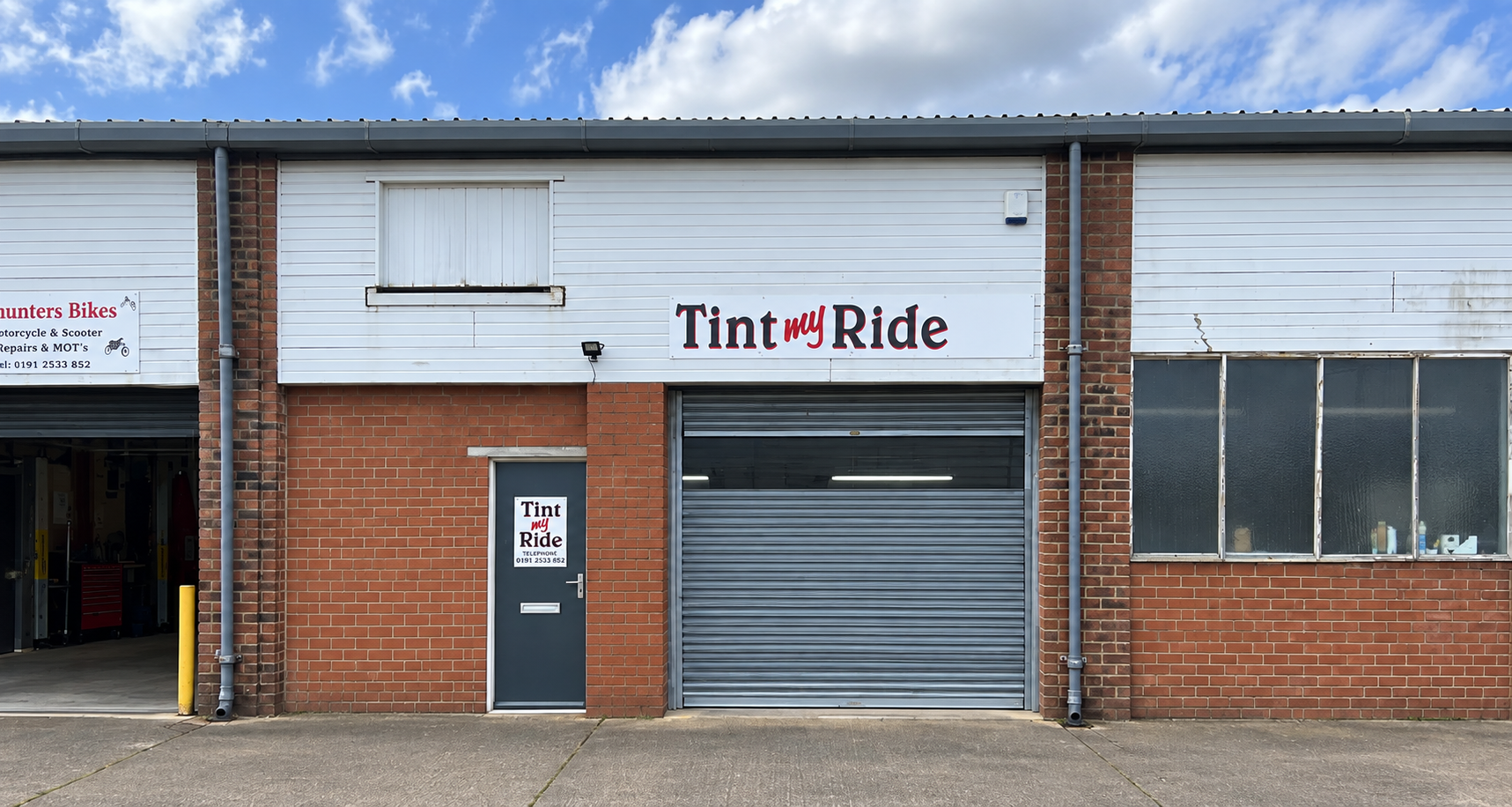 The Tint My Ride workshop on Foxhunters Road in Whitley Bay