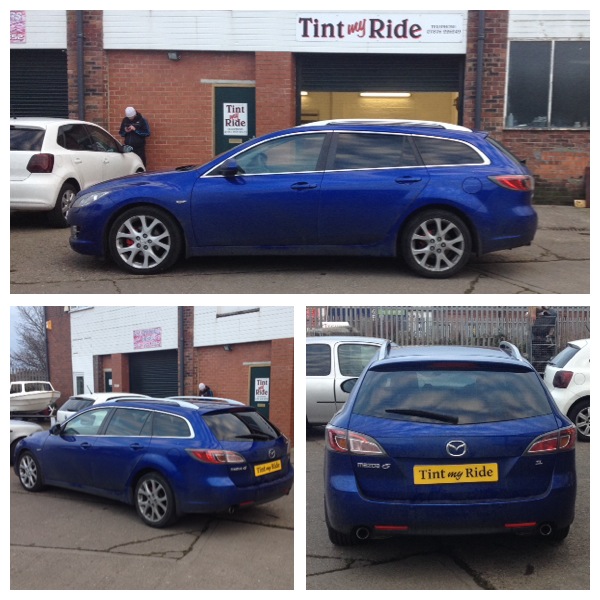 Mazda 6 estate with dark rear tint