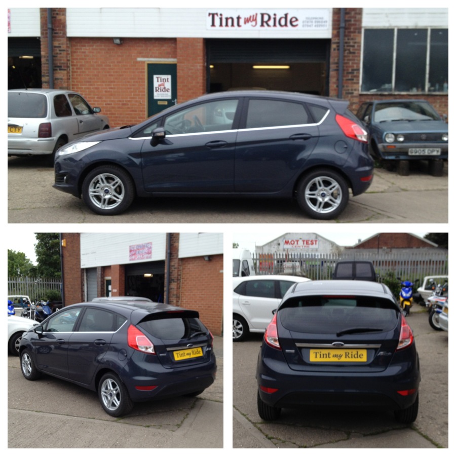Ford Fiesta with tinted rear glass