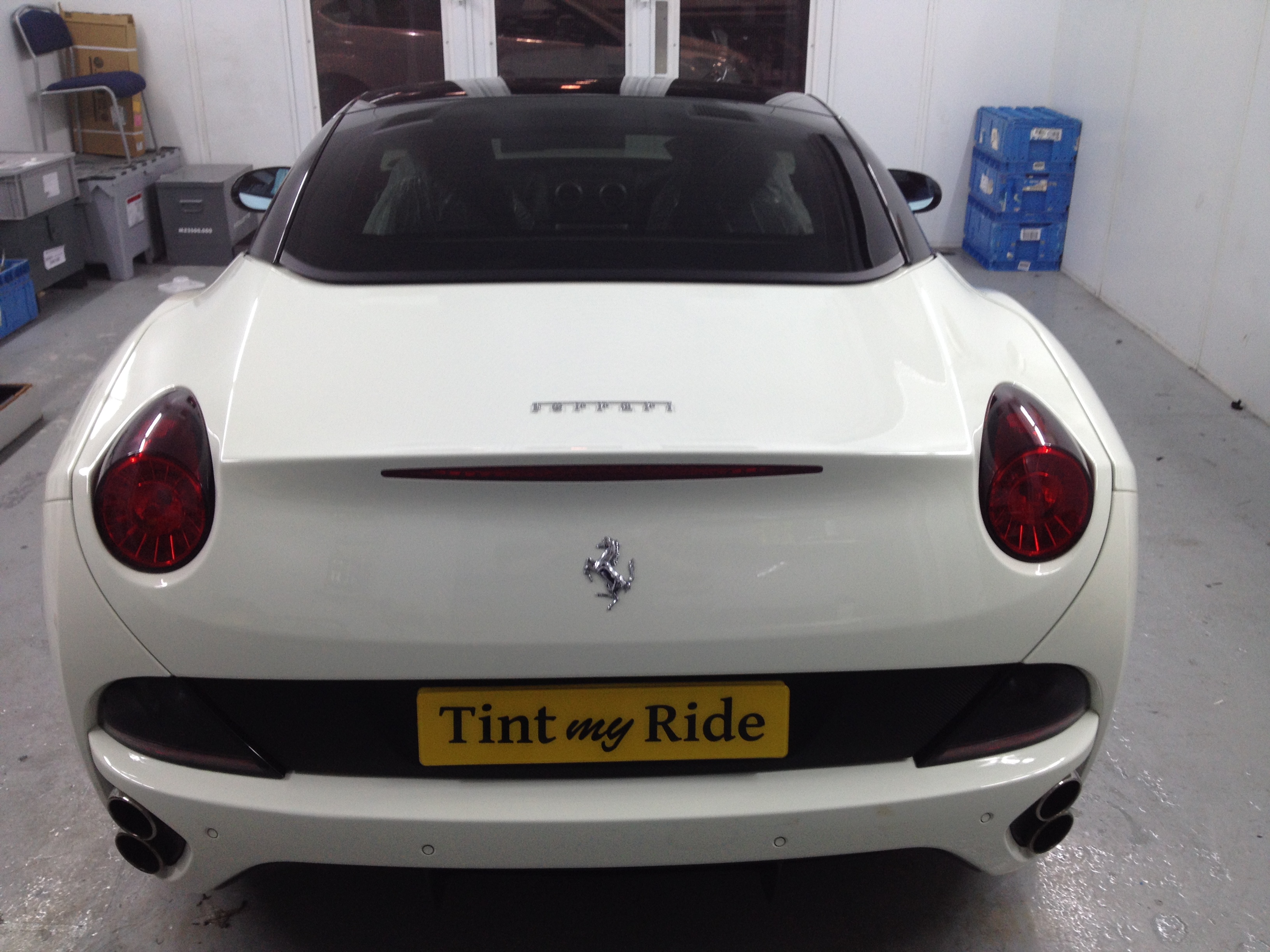 Ferrari California with tinted windows