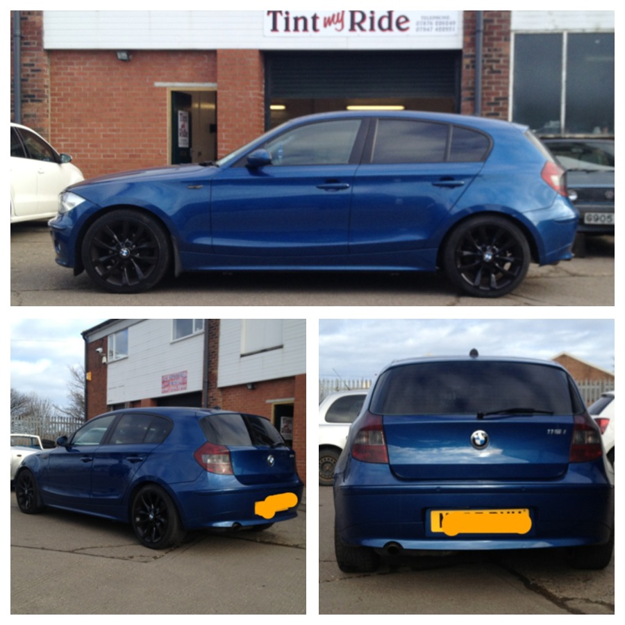 BMW 1 Series with tinted rear glass