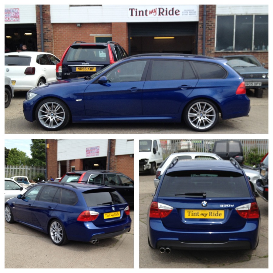 BMW 3 Series estate with rear privacy tint