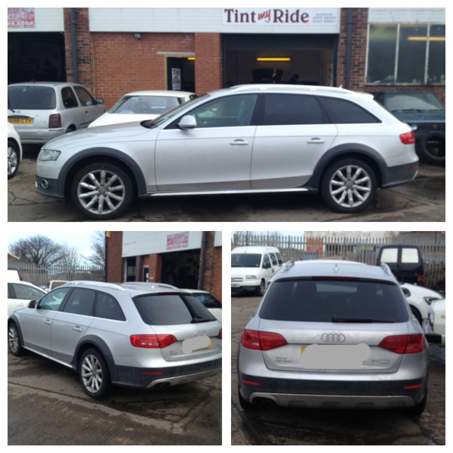 Audi A4 Allroad with tinted rear windows