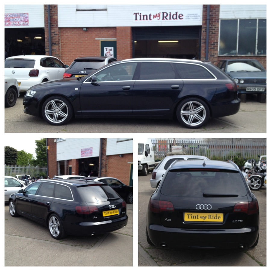 Audi A6 estate with tinted rear glass