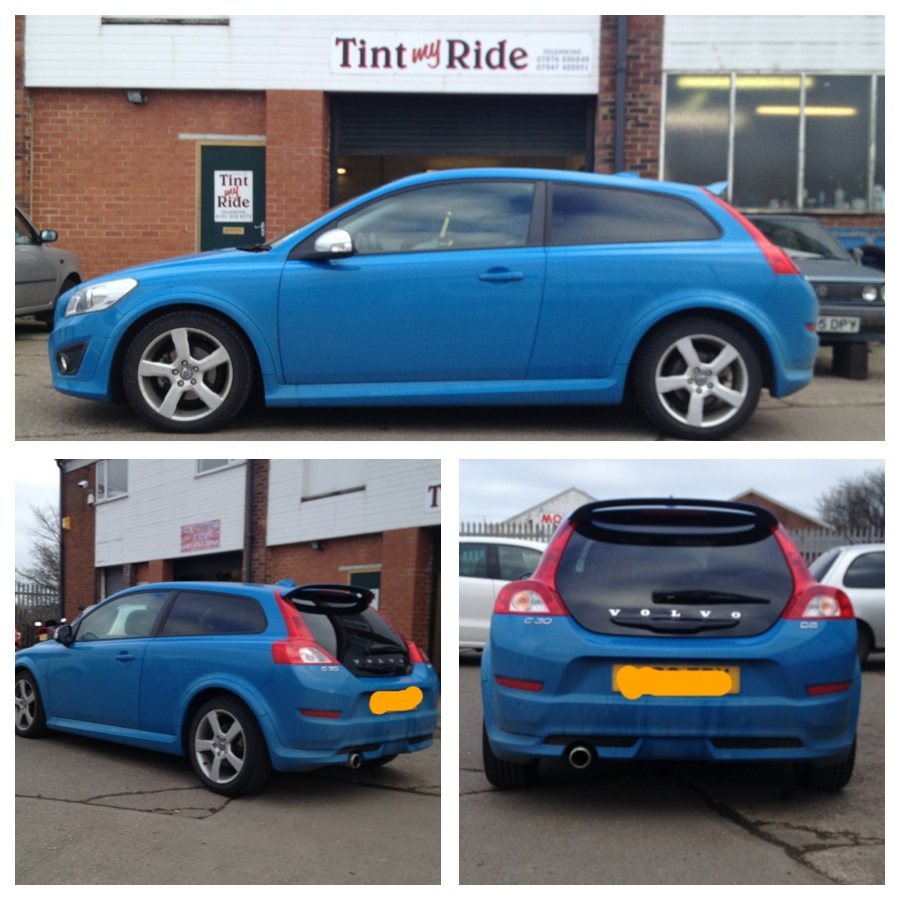 Compact hatchback with tinted windows