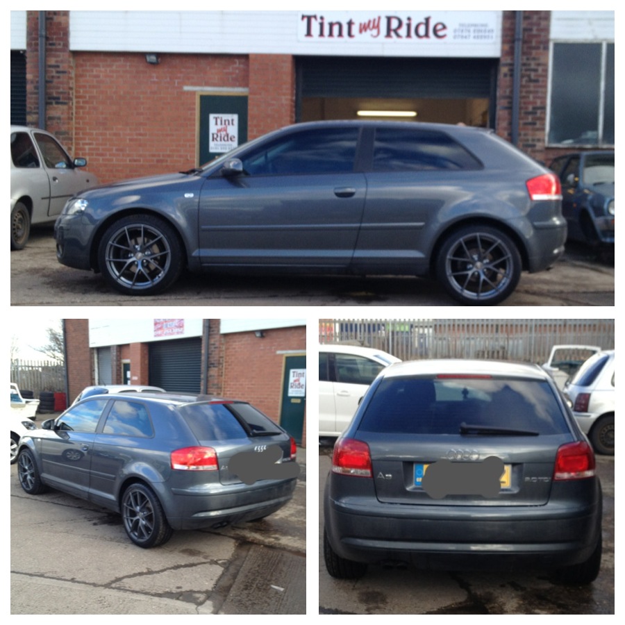Audi A3 with tinted windows