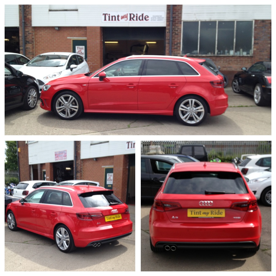 Audi A3 Sportback with tinted windows