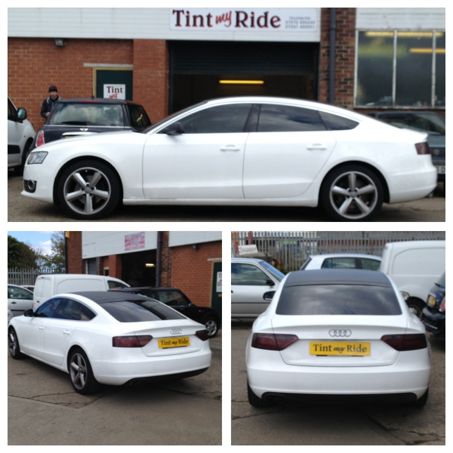 Audi A5 Sportback with rear window tint