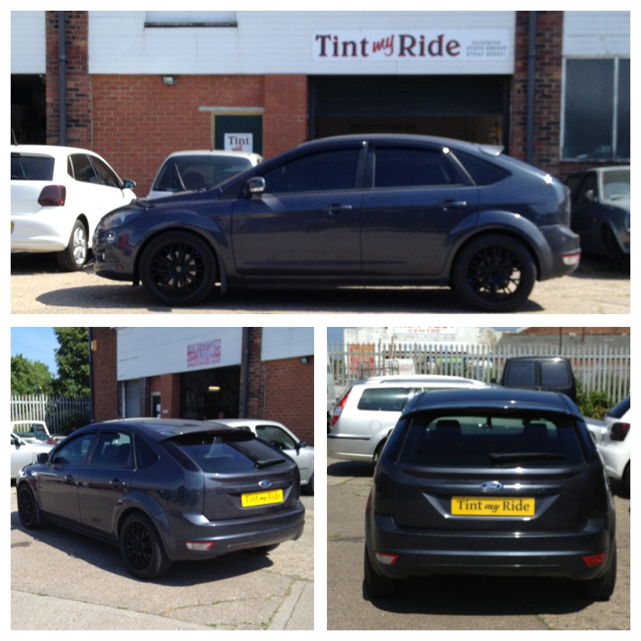 Ford Focus with dark rear tint