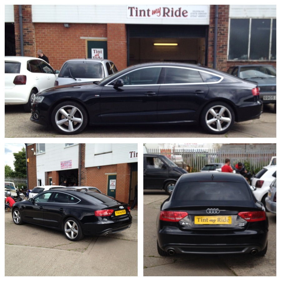Audi A5 Sportback with dark rear tint